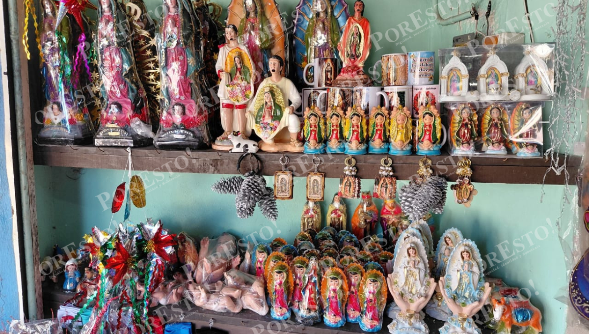 Antorchistas y nocheras impulsan la demanda de artículos guadalupanos