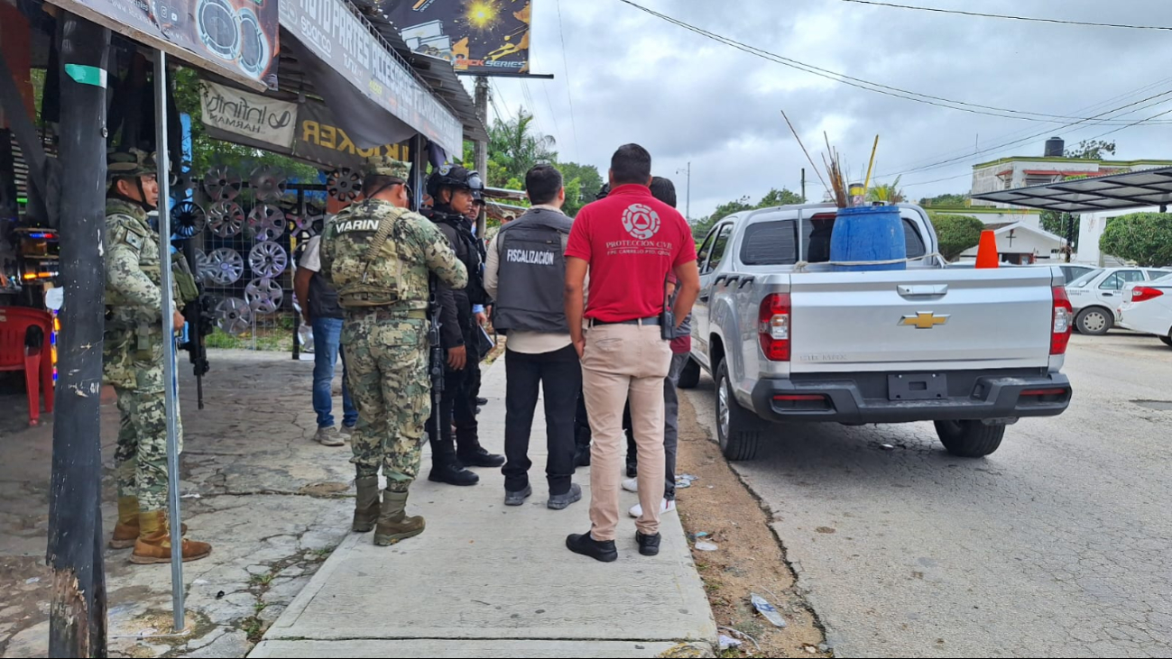 Elementos de diferentes corporaciones participaron en el operativo.