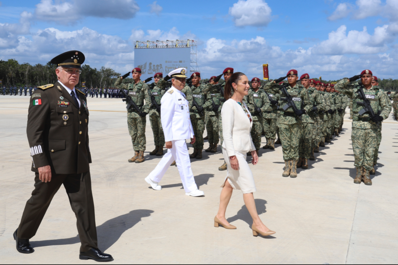La presidenta de México, Claudia Sheinbaum Pardo, conmemoró el 110 aniversario de la Fuerza Aérea Mexicana La presidenta de México, Claudia Sheinbaum Pardo, conmemoró el 110 aniversario de la Fuerza Aérea Mexicana