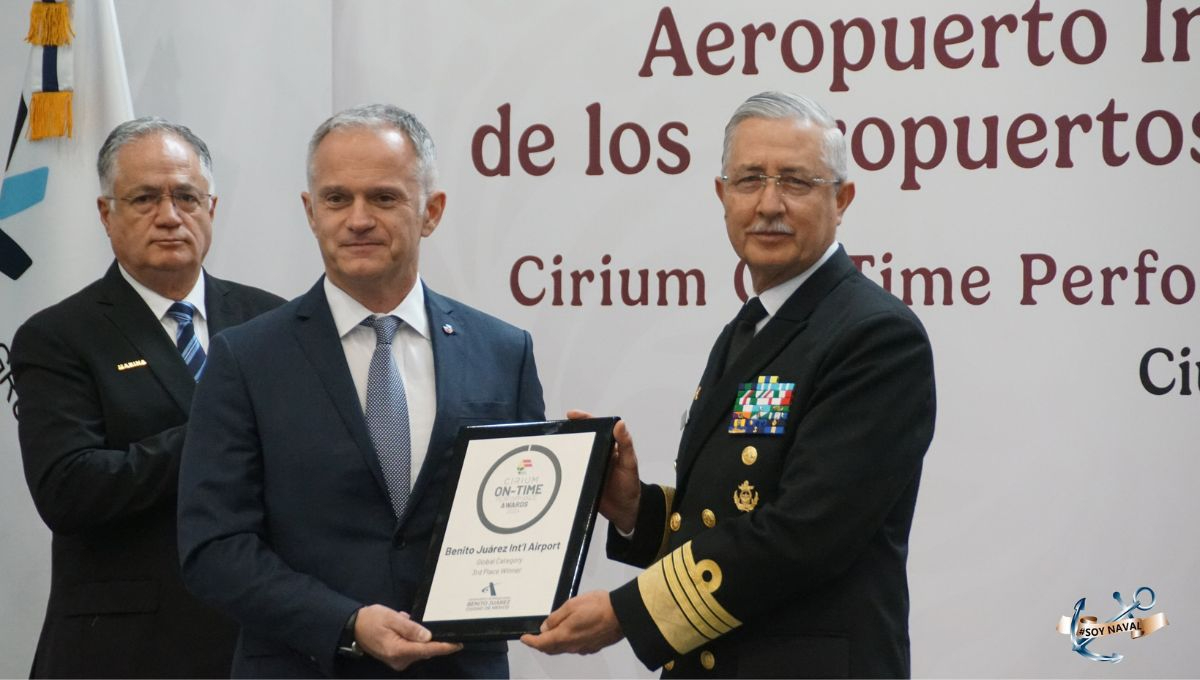 Entregan reconocimiento al AICM, por ser de los aeropuertos más puntuales del mundo en 2024