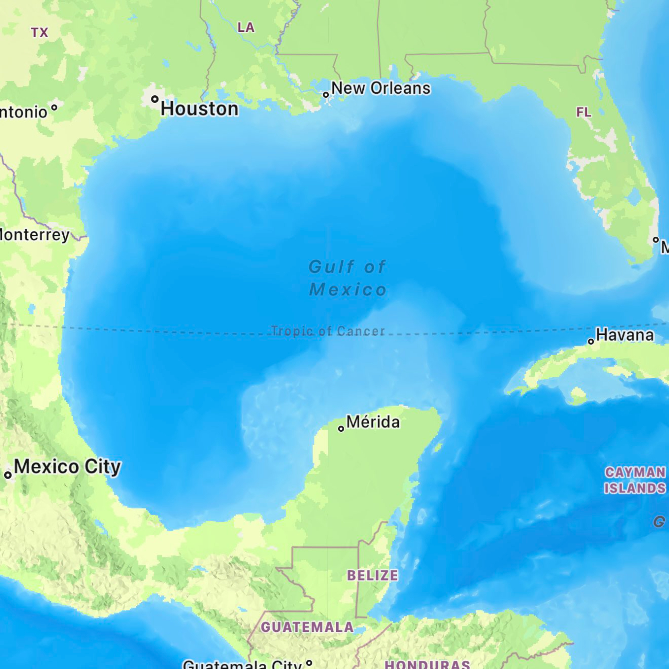 México posee la mayor parte del Golfo de México, crucial para su economía debido a la extracción de petróleo México posee la mayor parte del Golfo de México, crucial para su economía debido a la extracción de petróleo