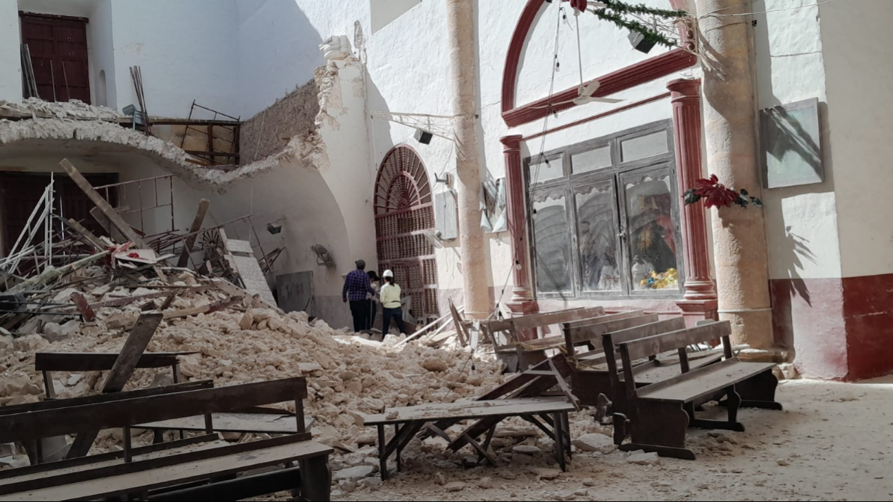 Parroquia de Calkiní sigue sin techo: INAH incumple plazo y feligreses exigen respuestas   
