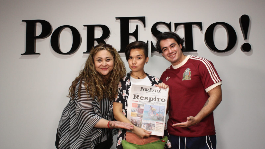 Laura Torres, Iván Bastidas y Alicia Vélez visitaron las instalaciones de Por Esto! Laura Torres, Iván Bastidas y Alicia Vélez visitaron las instalaciones de Por Esto!