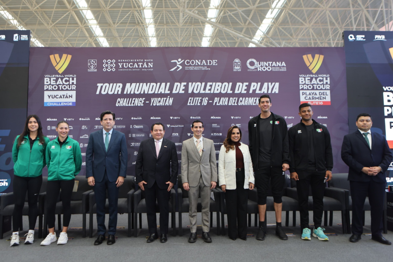 Yucatán será sede del Tour Mundial de Voleibol de Playa, anuncia Joaquín Díaz Mena   