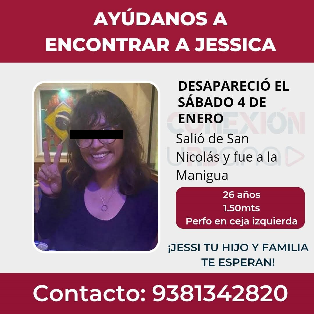 En lo que va del año, se han difundido cuatro desapariciones: Yessica (26 años), un chico (13 años), Kenneth (12 años) y Perla. En lo que va del año, se han difundido cuatro desapariciones: Yessica (26 años), un chico (13 años), Kenneth (12 años) y Perla.