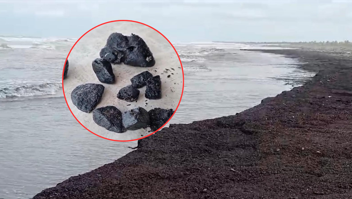 Costas de Atasta y Tabasco reportan arribo de grumos de contenido petroso por fugas de tuberías de PEMEX Costas de Atasta y Tabasco reportan arribo de grumos de contenido petroso por fugas de tuberías de PEMEX