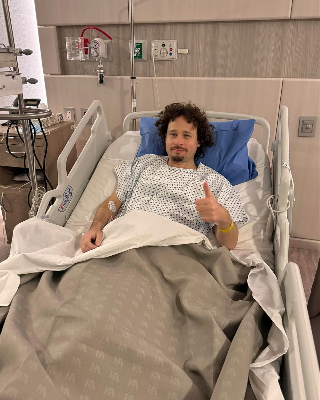 El influencer compartió su estancia en el hospital El influencer compartió su estancia en el hospital