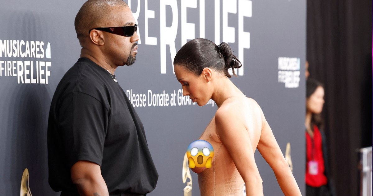 ¿Expulsan a Kanye West y Bianca Censori de los Grammy 2025 tras polémico desnudo?