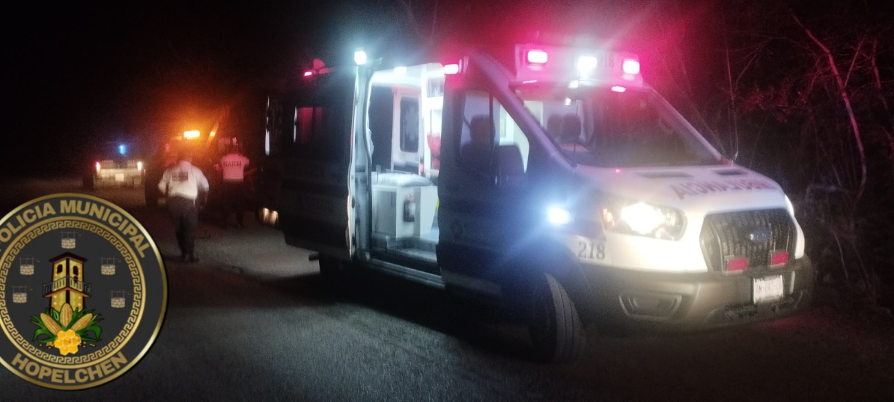 Motociclista ebrio derrapó en la Hopelchén-Xcupil: Fue trasladado al hospital