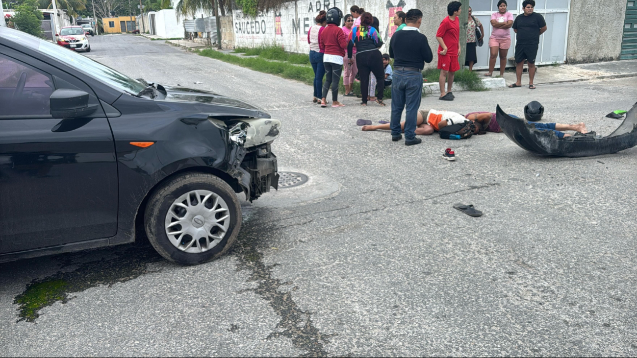 Accidente en Campeche deja tres lesionados entre ellos un menor de edad