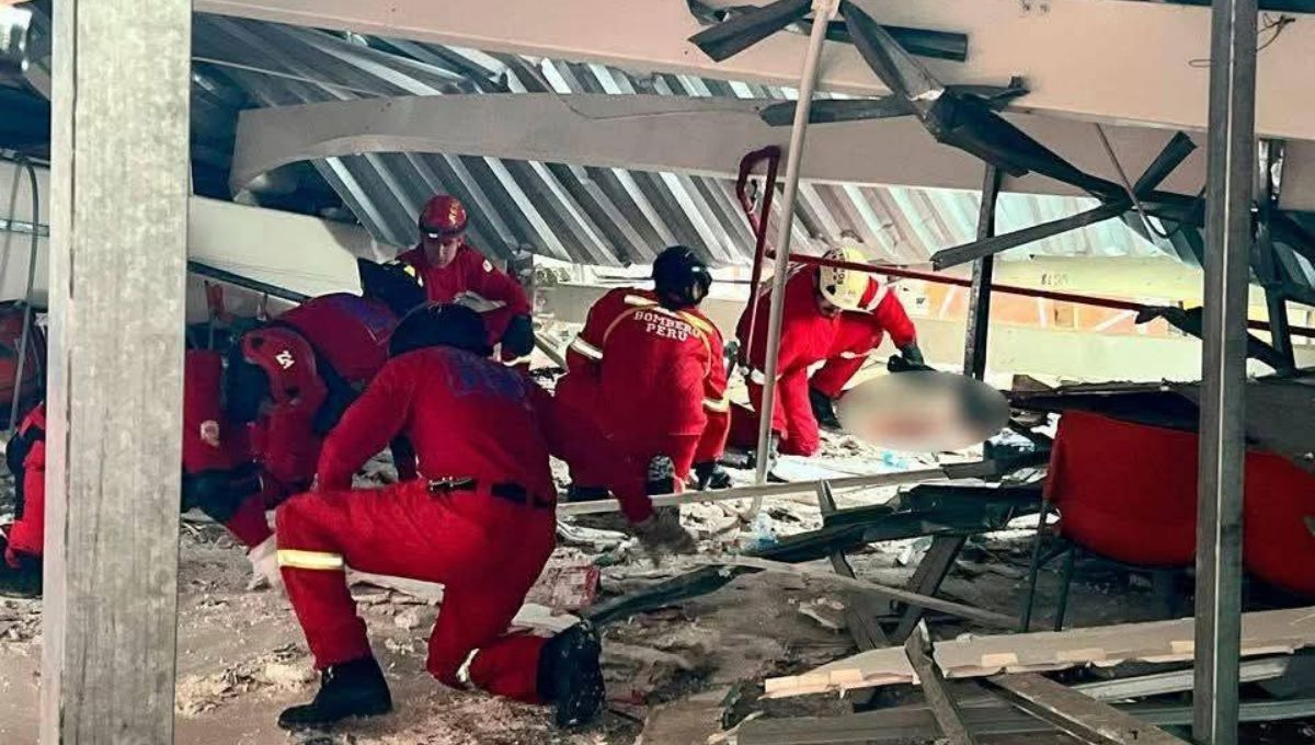 Desplome en centro comercial de Trujillo, Perú, deja seis muertos y 79 heridos