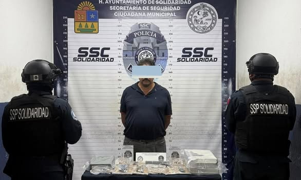 Detienen a veracruzano en Playa del Carmen por portar ilegalmente armas de fuego  