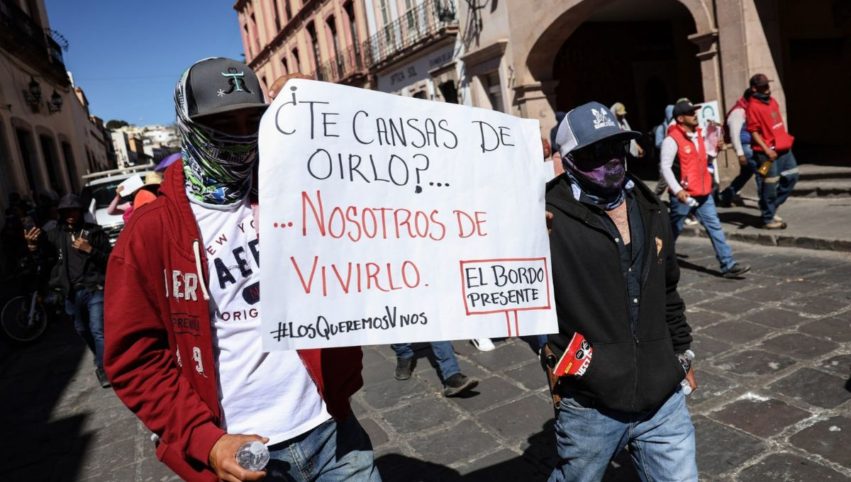 Durante la protesta, los agricultores portaron pancartas con diferentes consignas Durante la protesta, los agricultores portaron pancartas con diferentes consignas