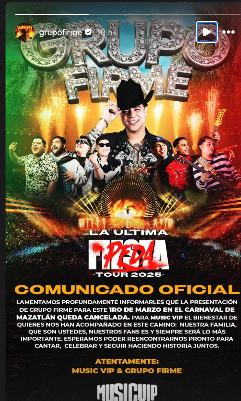 El anuncio oficial de Grupo Firme El anuncio oficial de Grupo Firme
