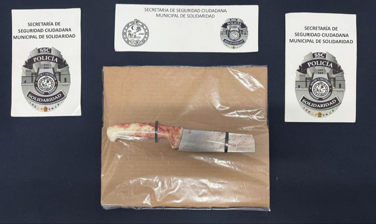 En el arma usada en la escena del ataque se encontró sangre presuntamente de la víctima En el arma usada en la escena del ataque se encontró sangre presuntamente de la víctima