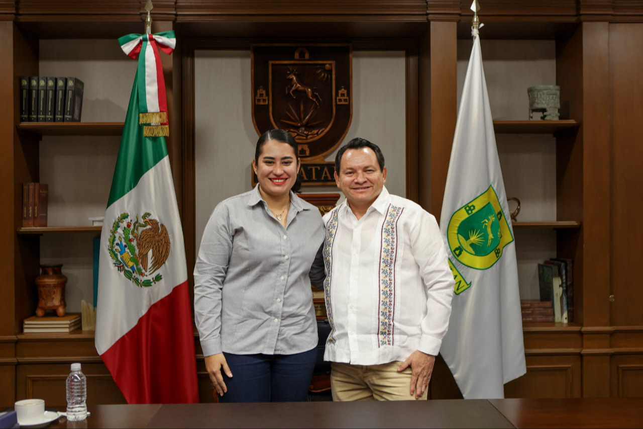 El gobernador Díaz Mena se reunió con la alcalde de Umán, Kenia Walldina El gobernador Díaz Mena se reunió con la alcalde de Umán, Kenia Walldina