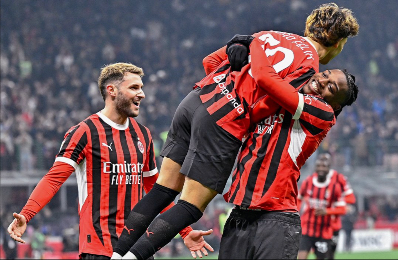 Santiago Giménez y Joao Félix tienen gran debut y guían al Milan a semifinales de la Copa Italia