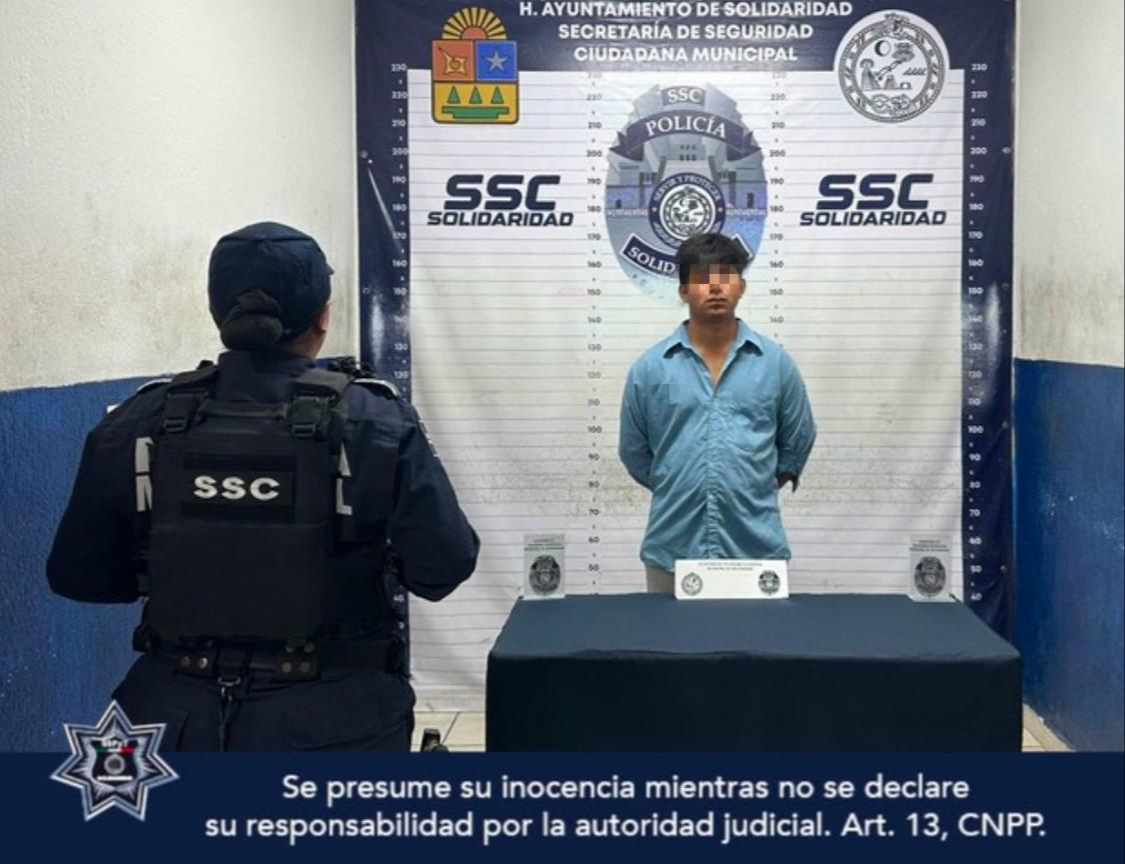 Tabasqueño es detenido por presunta violencia familiar en Villas del Sol de Playa del Carmen