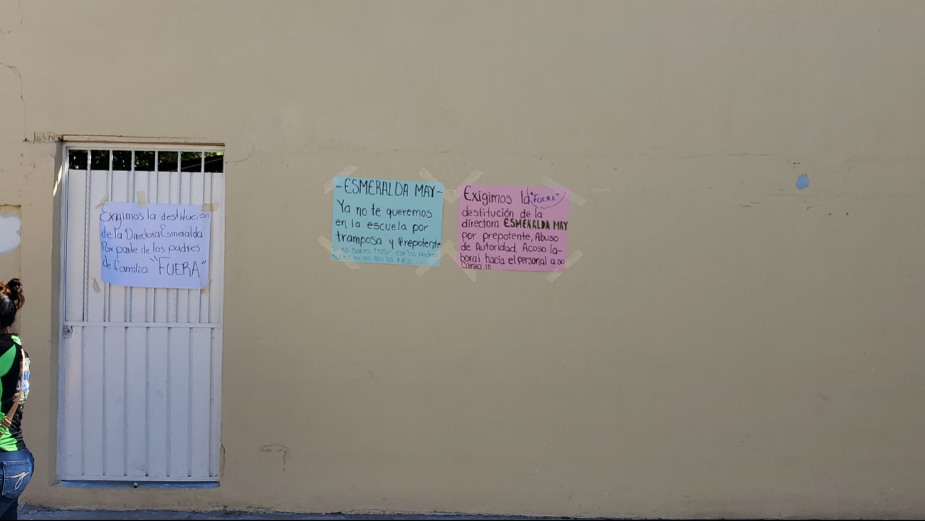 La maestra Fátima fue transferida tras denunciar acoso laboral por parte de la directora La maestra Fátima fue transferida tras denunciar acoso laboral por parte de la directora