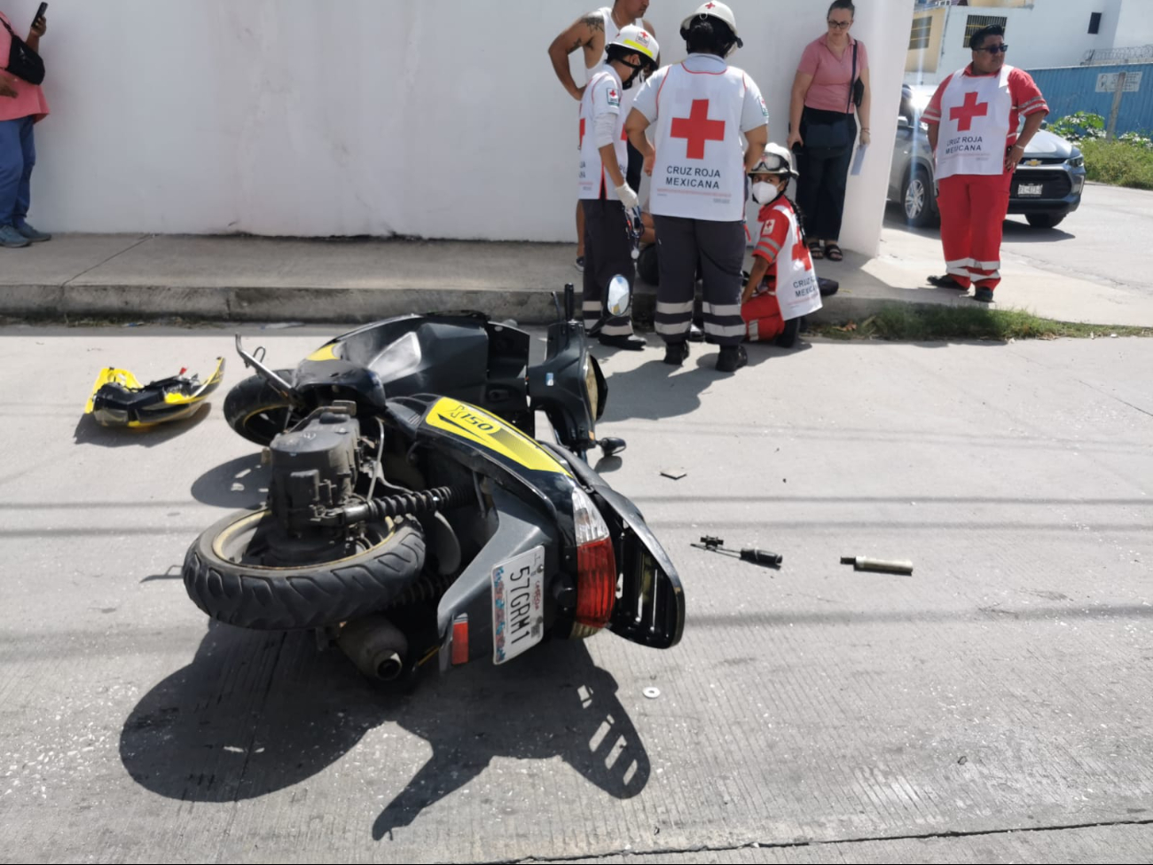 El joven sufrió golpes contusos, pero no requirió traslado al hospital El joven sufrió golpes contusos, pero no requirió traslado al hospital