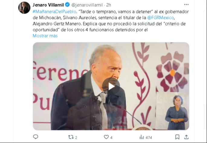 El fiscal Alejandro Gertz Manero, afirmó que Aureoles se encuentra prófugo, protegido por una red de apoyo El fiscal Alejandro Gertz Manero, afirmó que Aureoles se encuentra prófugo, protegido por una red de apoyo