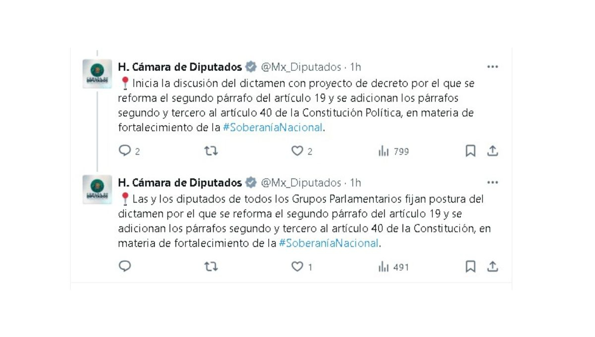 Los grupos parlamentarios de Morena, PVEM, PT, PAN y MC han anticipado su voto a favor Los grupos parlamentarios de Morena, PVEM, PT, PAN y MC han anticipado su voto a favor