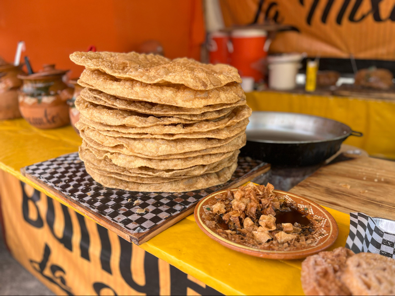 Los buñuelos son parte de la oferta gastronómica del evento Los buñuelos son parte de la oferta gastronómica del evento