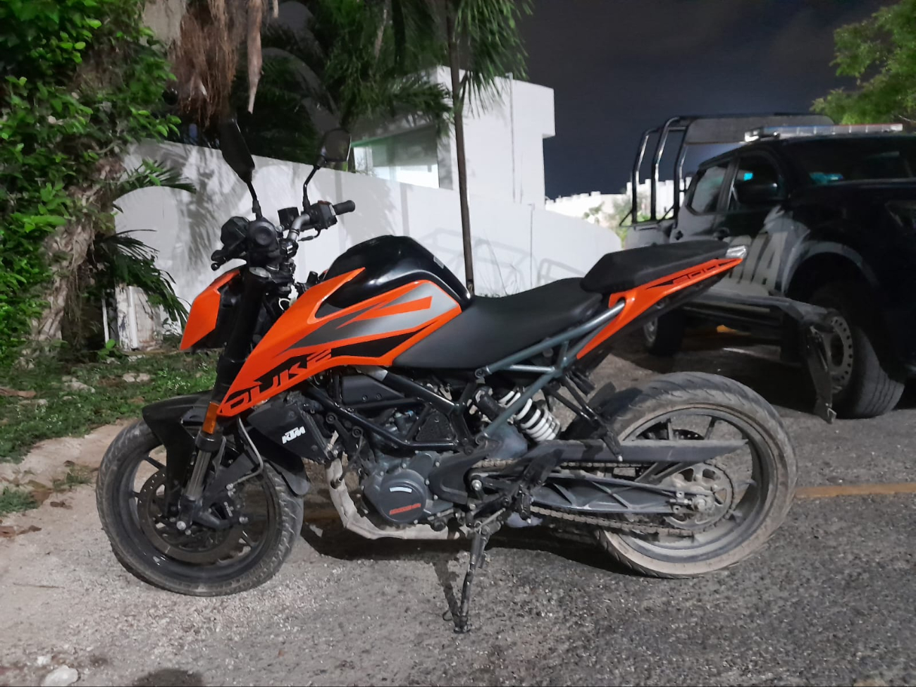 La moto contaba con cables cortados, lo que elevó sospechas a las autoridades La moto contaba con cables cortados, lo que elevó sospechas a las autoridades