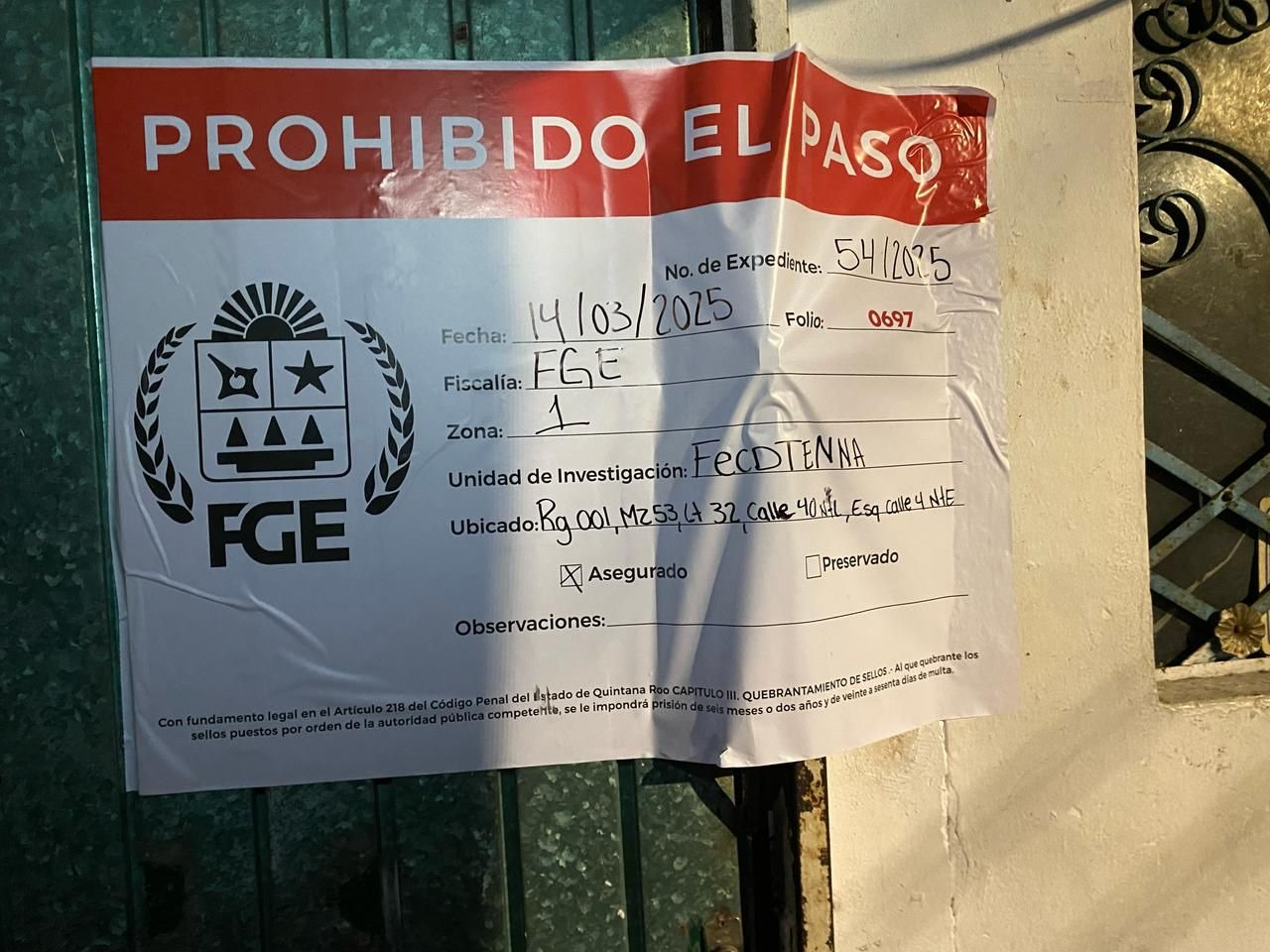 A ambos establecimientos se les colocaron sellos de aseguramiento correspondientes A ambos establecimientos se les colocaron sellos de aseguramiento correspondientes