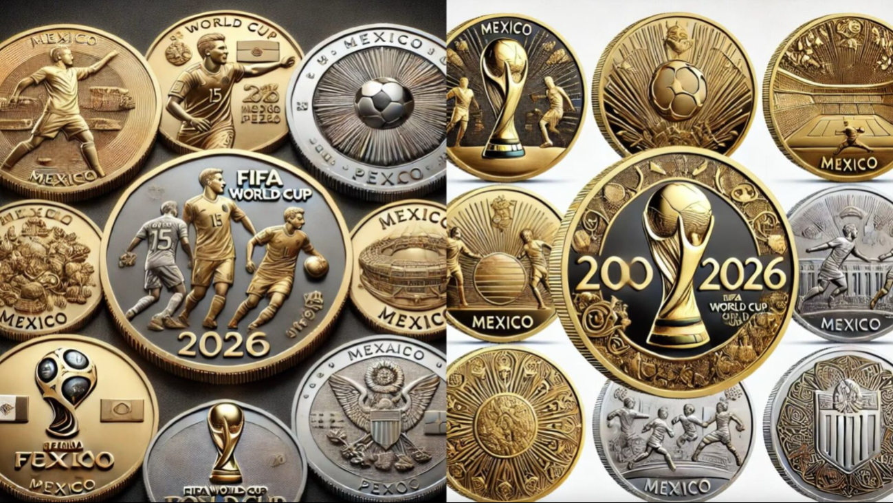 Estas serán todas las monedas conmemorativas de la Copa Mundial 2026 Estas serán todas las monedas conmemorativas de la Copa Mundial 2026