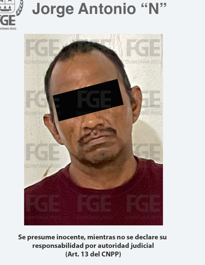Jorge Antonio "N" fue detenido en la operación de las autoridades. Jorge Antonio "N" fue detenido en la operación de las autoridades.