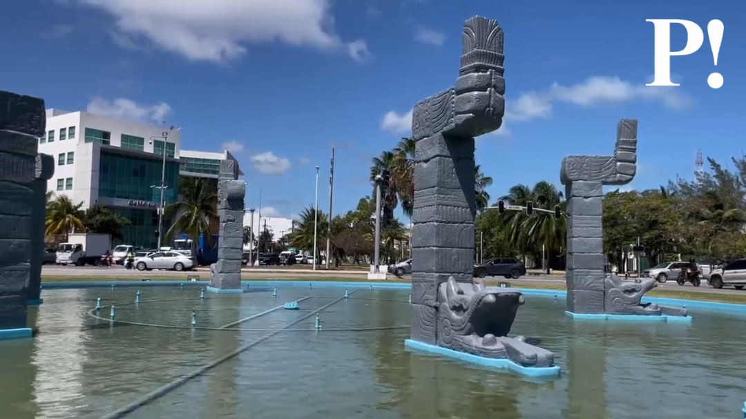 En el corazón de la ciudad de Cancún, la Fuente de Kukulcán se erige como un homenaje vibrante a la rica herencia cultural maya que ha marcado la región En el corazón de la ciudad de Cancún, la Fuente de Kukulcán se erige como un homenaje vibrante a la rica herencia cultural maya que ha marcado la región