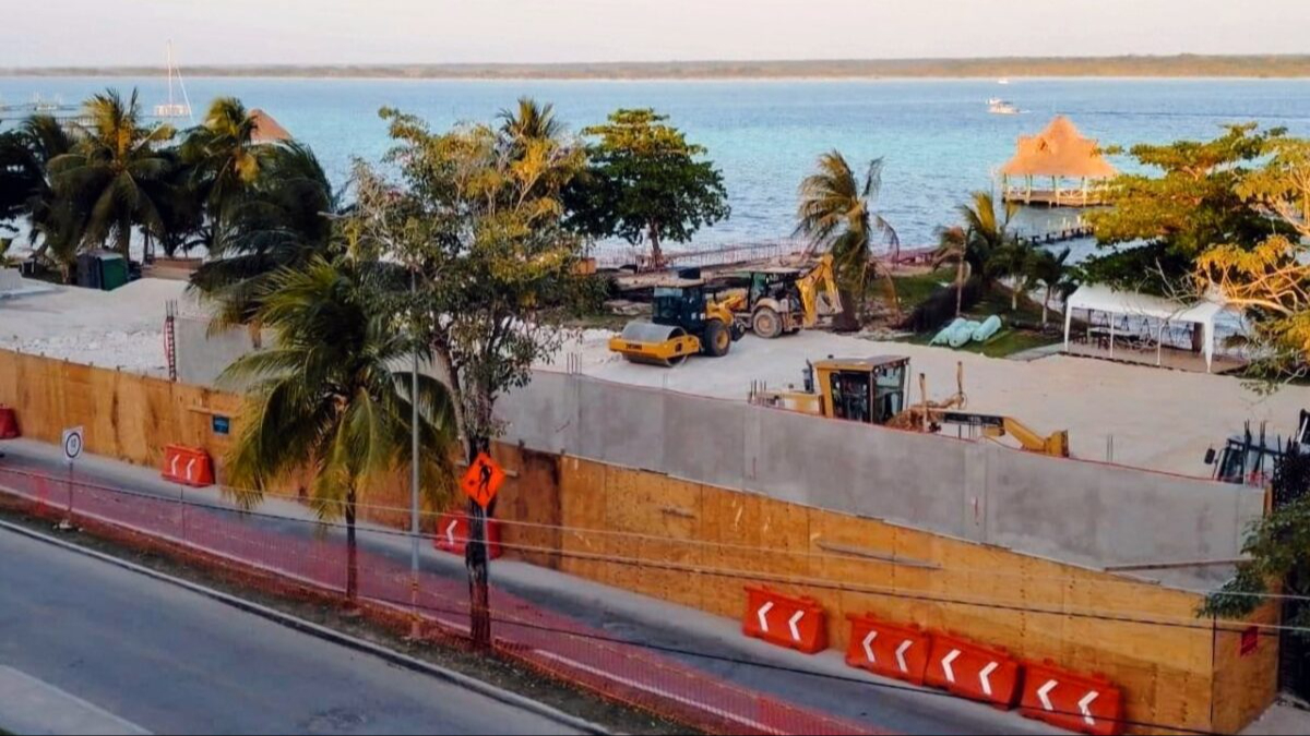 Dan luz verde a obra de la Sedena en la laguna de Bacalar