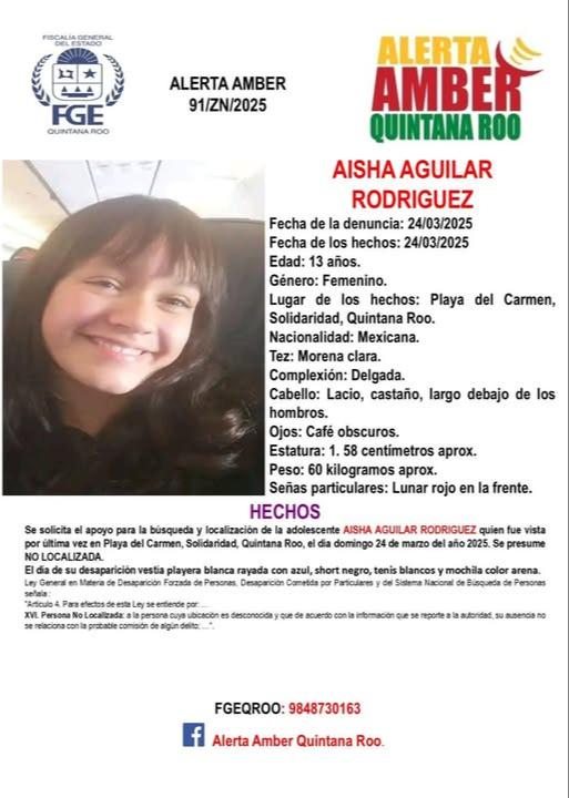 Ficha de búsqueda de Aisha Aguilar Rodríguez Ficha de búsqueda de Aisha Aguilar Rodríguez