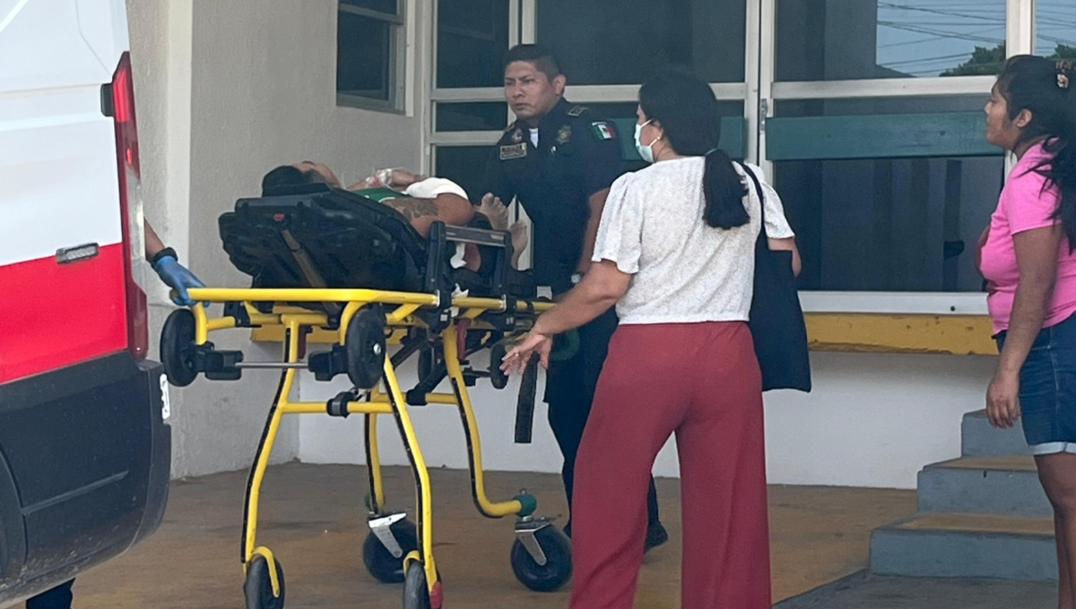 El hombre presentó una herida en el brazo derecho en Tizimín El hombre presentó una herida en el brazo derecho en Tizimín