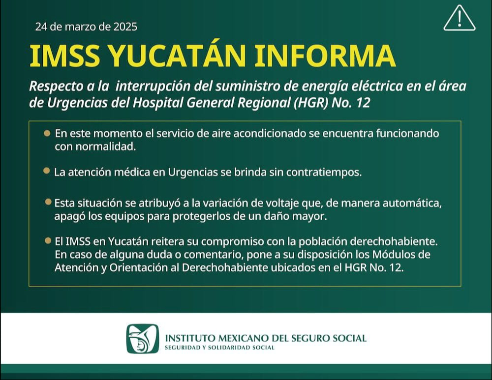El IMSS emitió un comunicado al respecto El IMSS emitió un comunicado al respecto