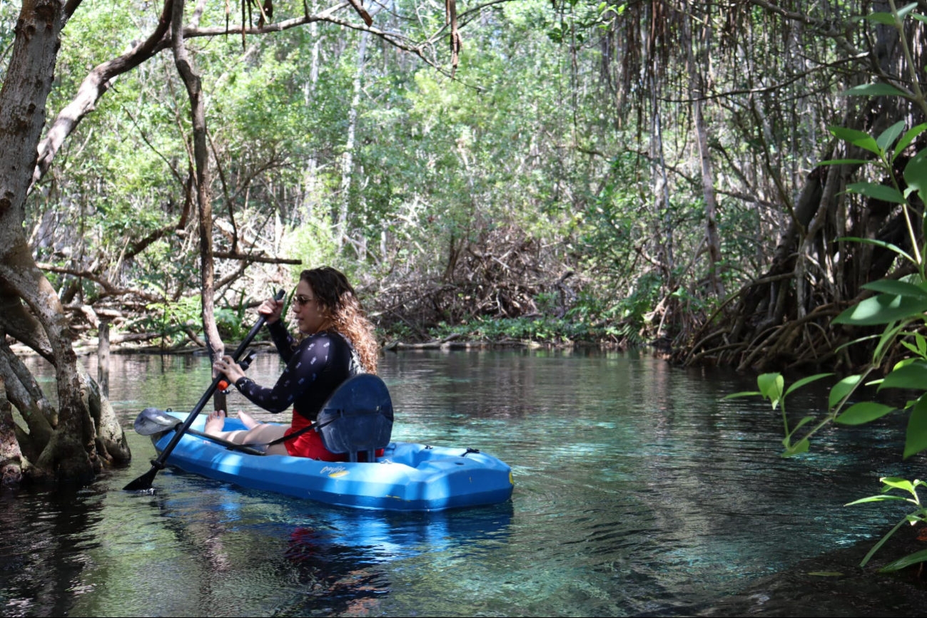 Los recorridos en Kayak son ofrecidos por guías certificados