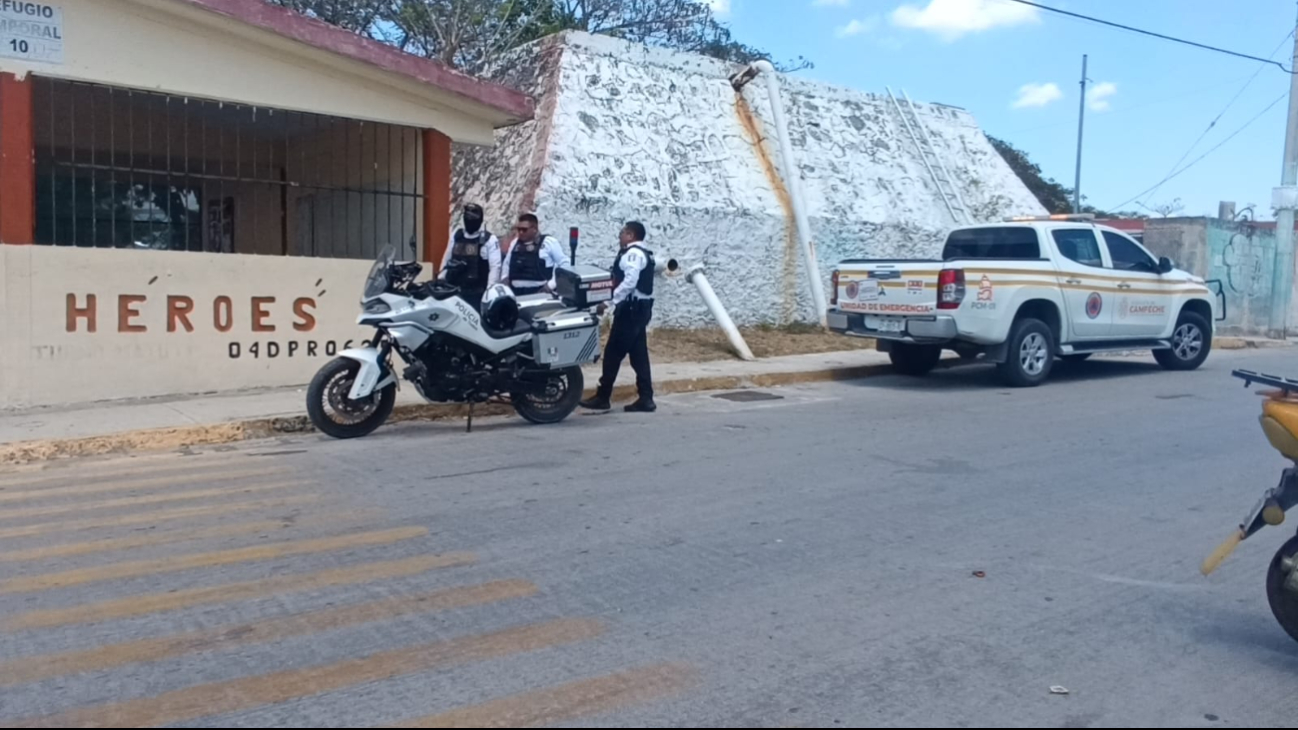 Presunta fuga de gas cerca de escuela en Campeche provoca movilización