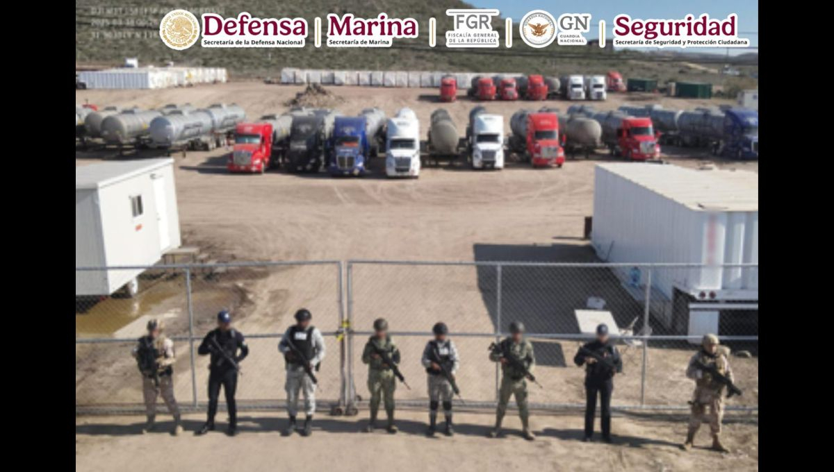 El predio y el hidrocarburo incautado quedaron bajo resguardo de las autoridades competentes El predio y el hidrocarburo incautado quedaron bajo resguardo de las autoridades competentes