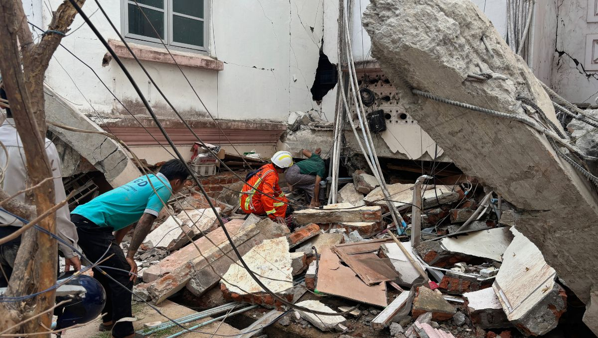 Terremoto de 7.7 sacude Birmania y Tailandia dejando decenas de muertos y cientos de heridos