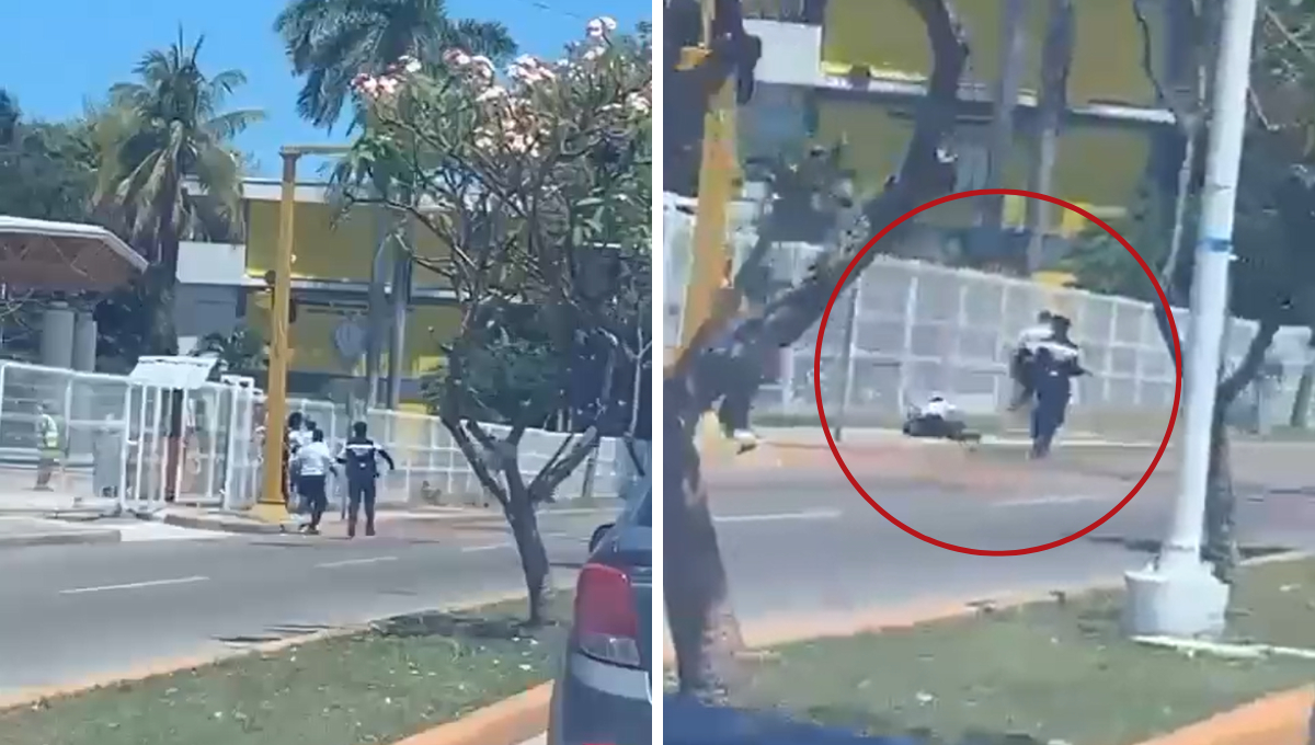 Policía de Ciudad del Carmen se cae durante persecución y desata burlas en redes sociales Policía de Ciudad del Carmen se cae durante persecución y desata burlas en redes sociales