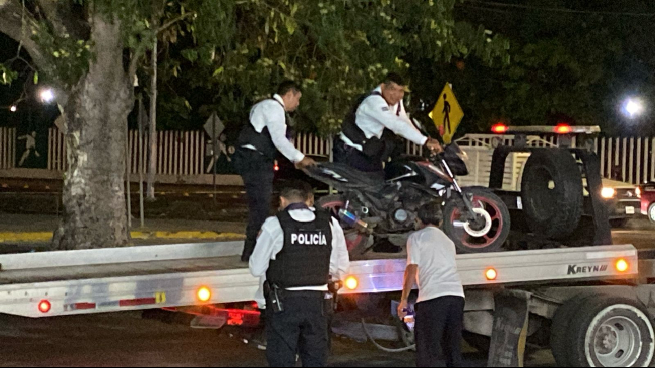 El incidente ocurrió durante un filtro vial para capturar “moto sicarios”