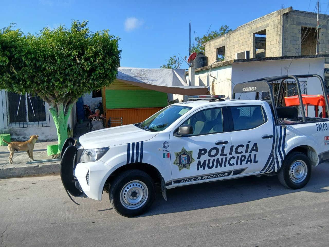 Hombre es detenido tras amenazar a su madre con un cuchillo en Escárcega