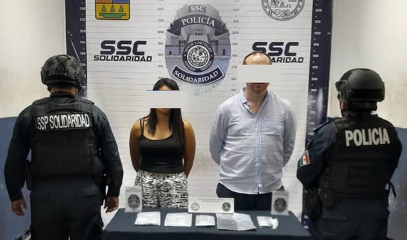 Español y mexicana son detenidos en Playa del Carmen por presunta posesión de marihuana  