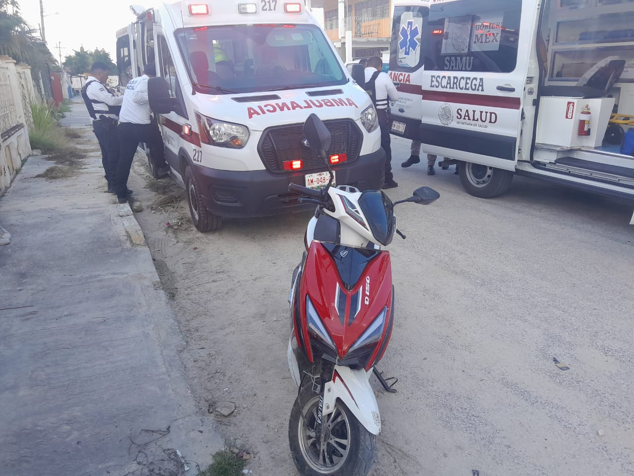 Ciclista de la tercera edad, víctima de un accidente en Escárcega 