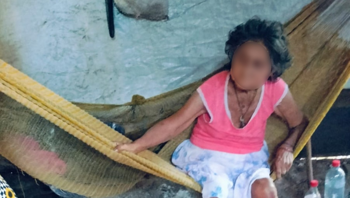 Rescatan a una abuelita en Panabá; hombre se hacía pasar por su hijo para explotarla 