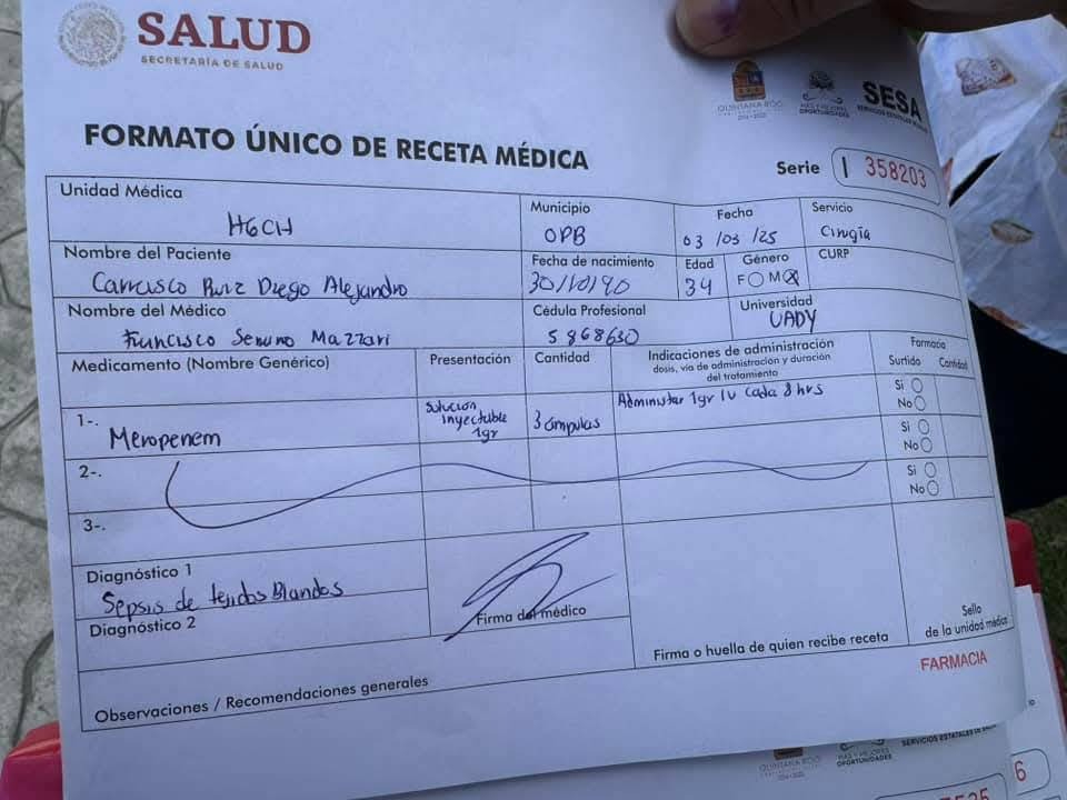 Las inyecciones diarias cuestan 300 pesos y son 3 las que se le aplican por día Las inyecciones diarias cuestan 300 pesos y son 3 las que se le aplican por día