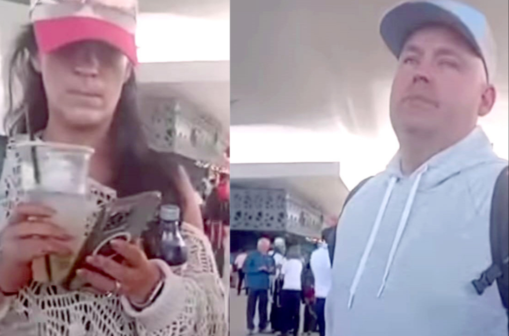 En el video, se logra escuchar las intimidaciones contra el conductor de plataforma. En el video, se logra escuchar las intimidaciones contra el conductor de plataforma.