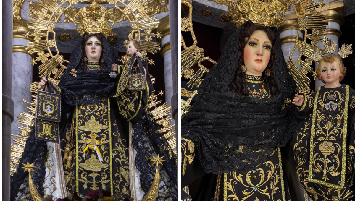 ¿Qué significa la mantilla negra en la Virgen del Carmen durante la Cuaresma?