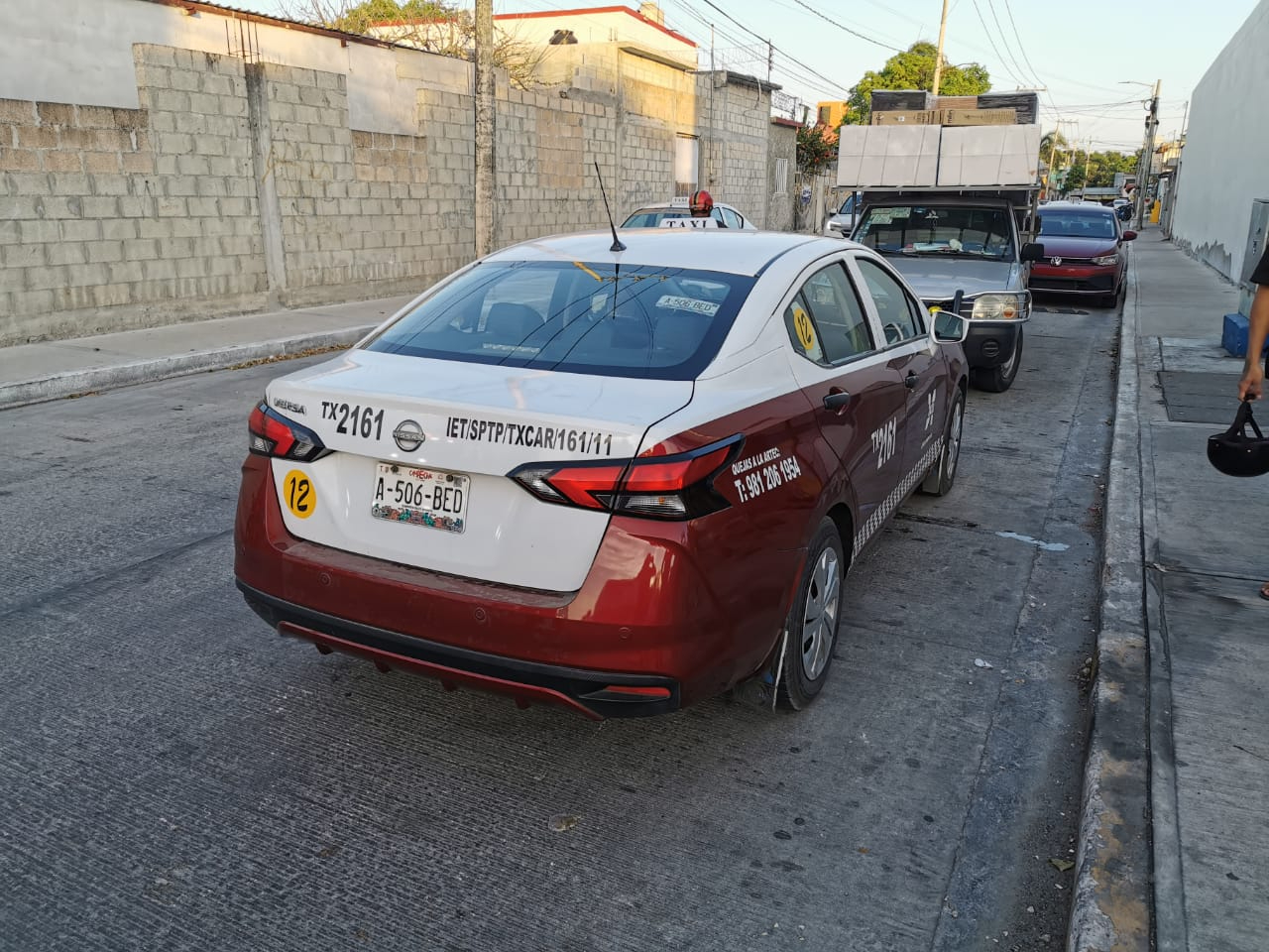 El incidente ocurrió cuando un taxi le cortó circulación, provocando el impacto El incidente ocurrió cuando un taxi le cortó circulación, provocando el impacto